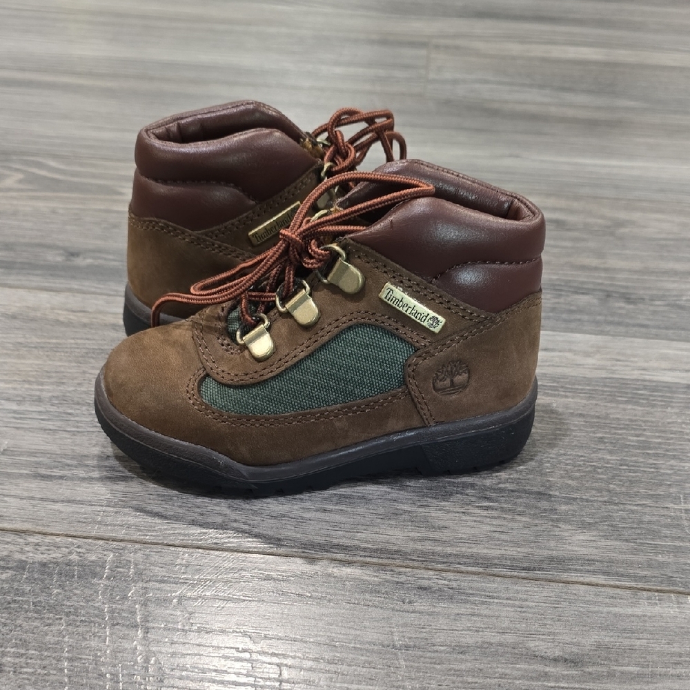 Timberland Brown and Green Hiking Boots